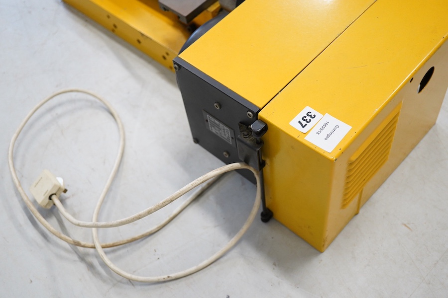 A Hobbymat Universal precision lathe, type MD65, length 79cm. Condition - fair to good.